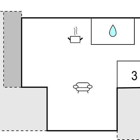 Three-bedroom In Hébergement de vacances